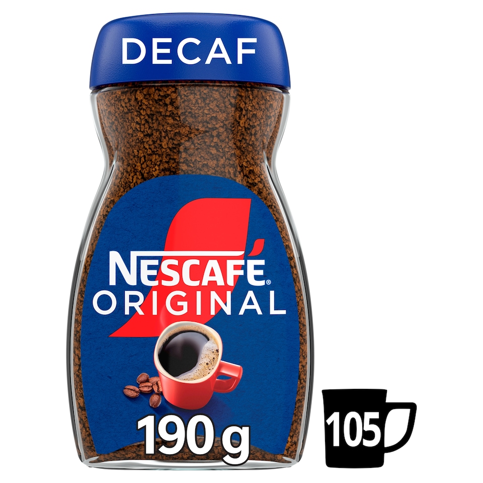 image 1 of Nescafe Original Decaf Instant Coffee 190g