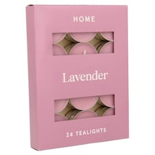 F&F Home Scented Tealights Lavender 24 Pack