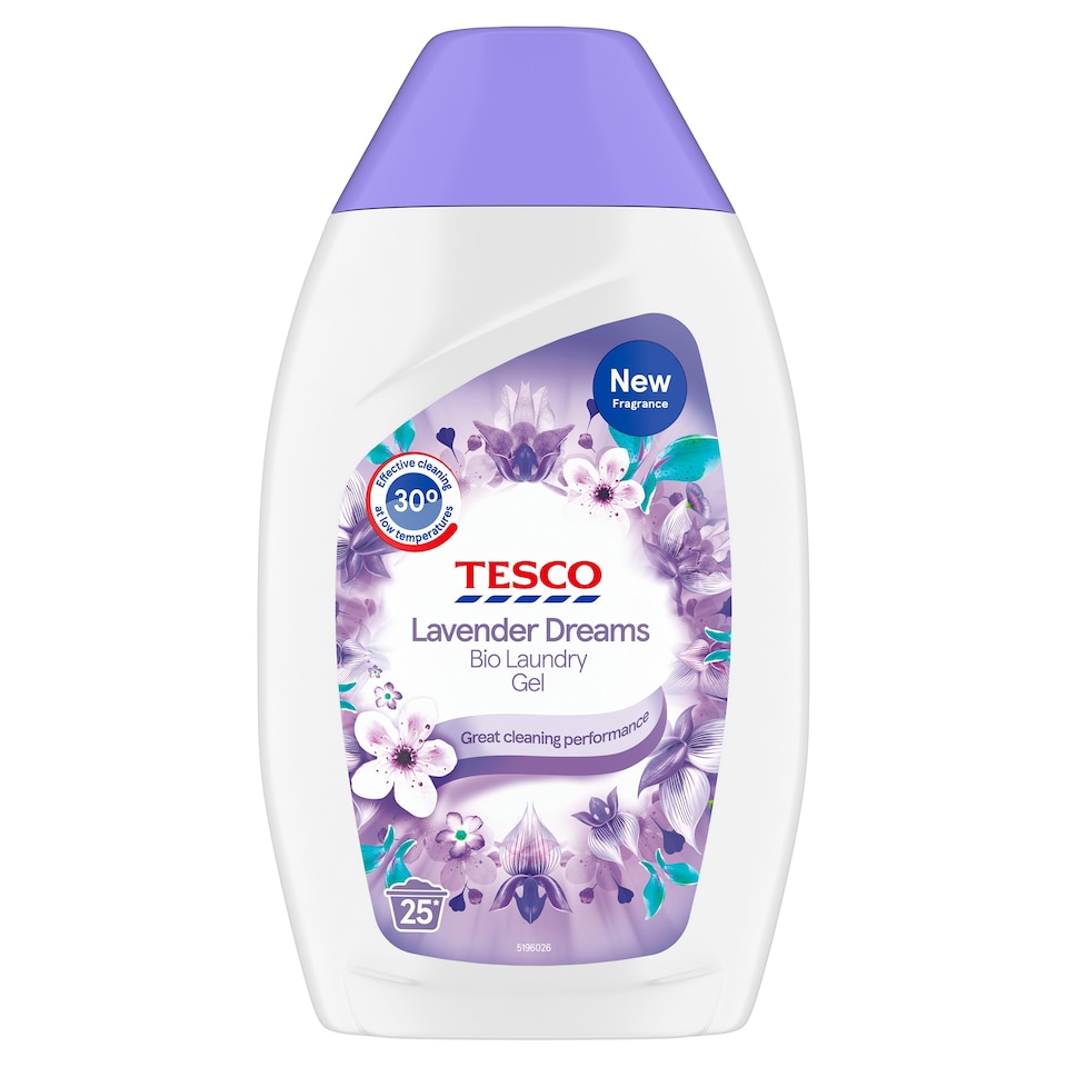 Tesco Lavender Dreams Bio Laundry Gel 25 Washes 750ML