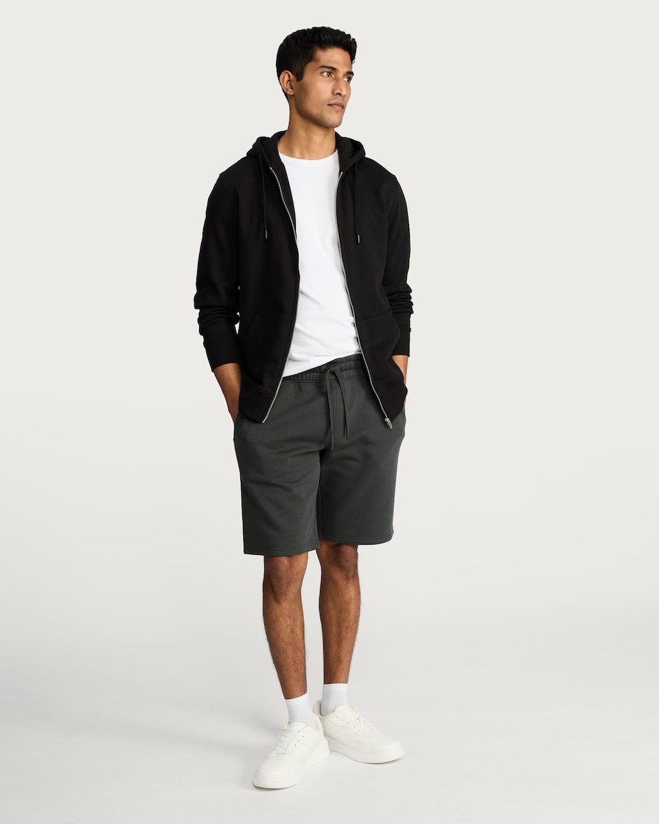 image 1 of F&F Drawstring Waist Shorts in Grey