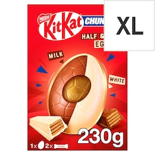 Kit Kat Chunky Milk & White Chocolate Easter Egg & 2 Bars 230g