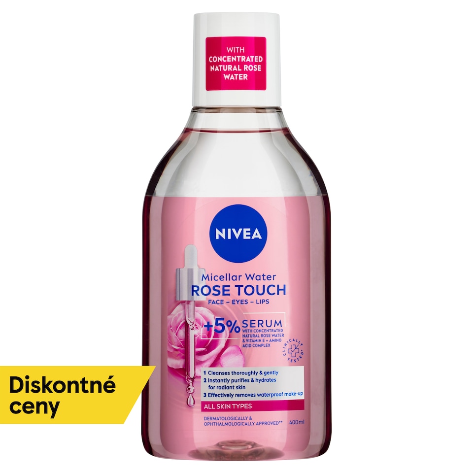 image 1 of Nivea Rose Touch Two Phase Cleansing Micellar Water 400 ml