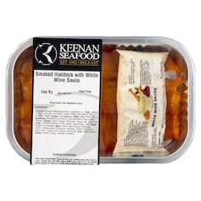 Keenan Seafood Smoked Haddock with White Wine Sauce 220g