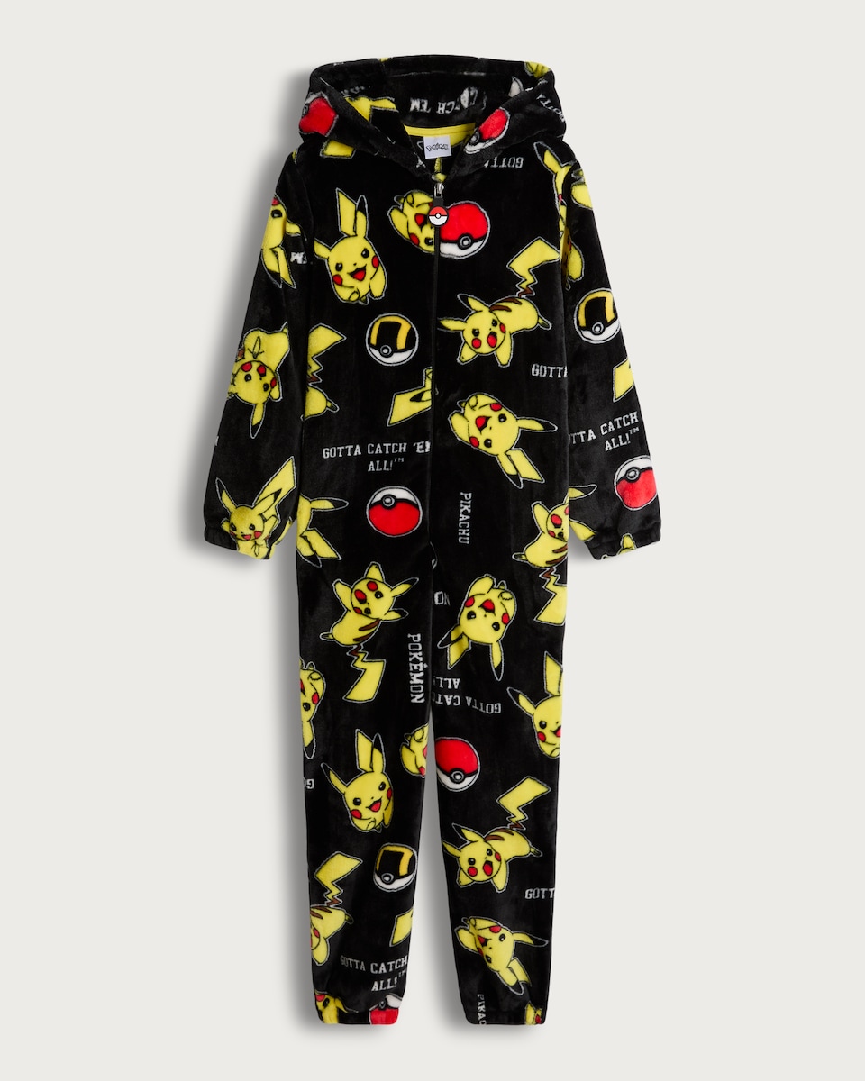 image 1 of Pokémon Pikachu Gotta Catch 'Em All Print Onesie in Multi