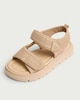 image 3 of F&F Boys Double Strap Chunky Sandals in Neutral