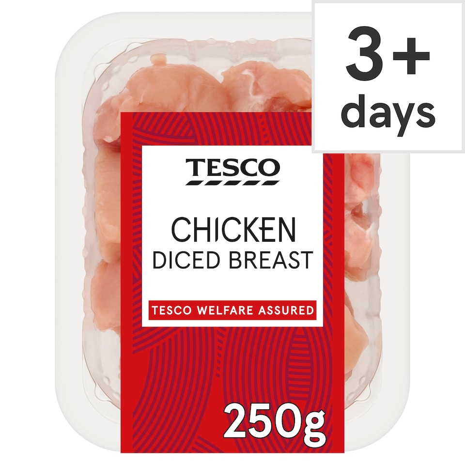 Tesco British Chicken Diced Breast 250g