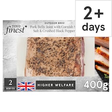 Tesco Finest Cornish Sea Salt and Black Pepper Pork Belly Joint 400g