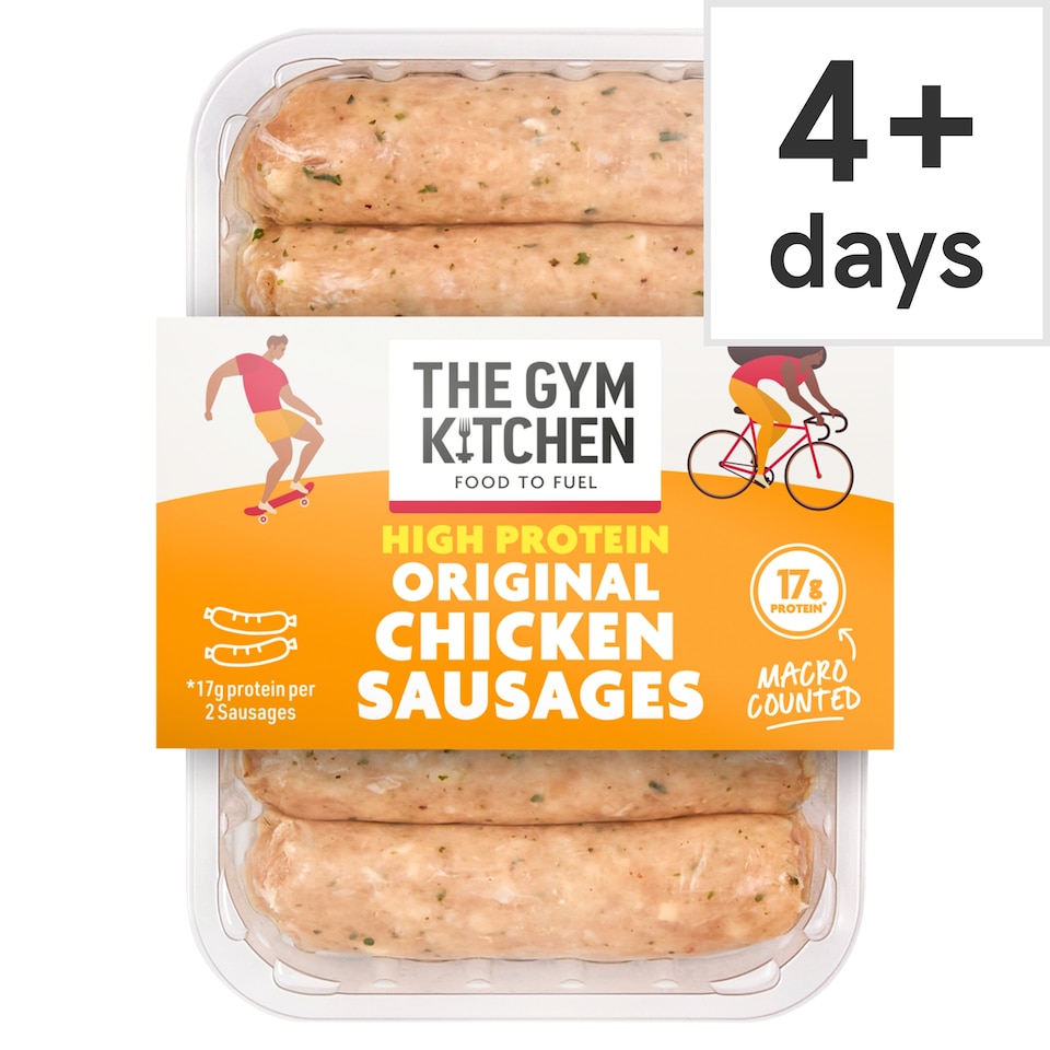 image 1 of The Gym Kitchen Original Chicken Sausages 340g