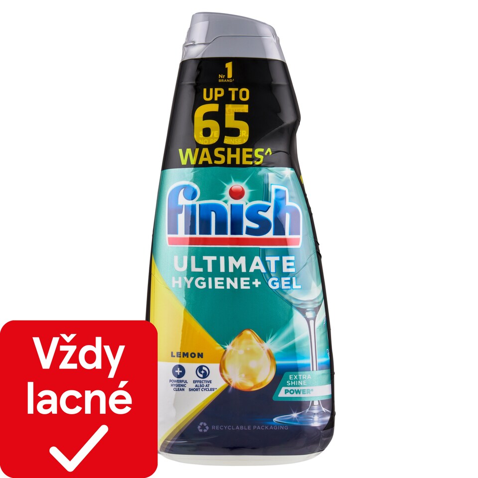 image 1 of Finish Ultimate Hygiene+ Lemon Gel 1300 ml