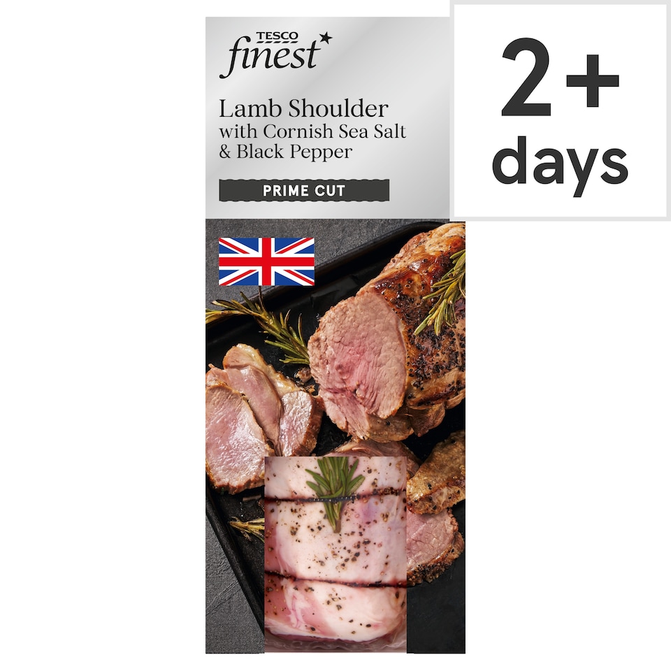 Tesco Finest Lamb Shoulder Cornish Sea Salt & Black Pepper