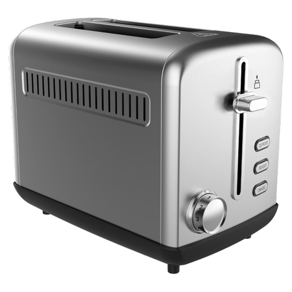 image 1 of Tesco Stainless Steel 2 Slice Toaster