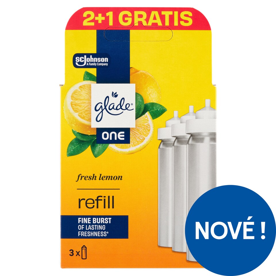Obrázek 1 pro produkt Glade One Fresh Lemon náplň do osvěžovače vzduchu 3 x 10ml (30ml)