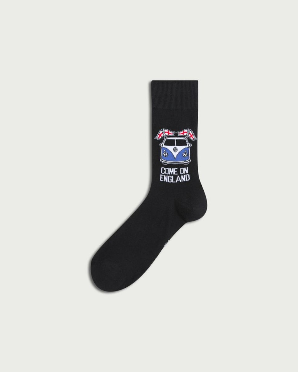 Volkswagen Cotton Rich Come On England Socks in Navy