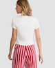 image 3 of F&F Cotton Rich Heart Embroidered Pyjama T-Shirt in White
