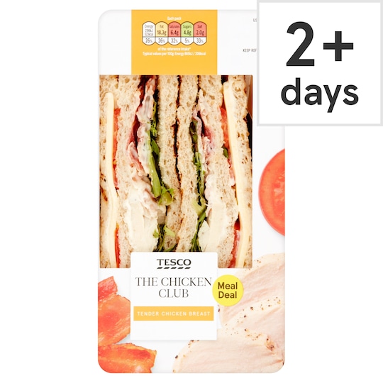 Tesco The Chicken Club Sandwich Tesco Groceries
