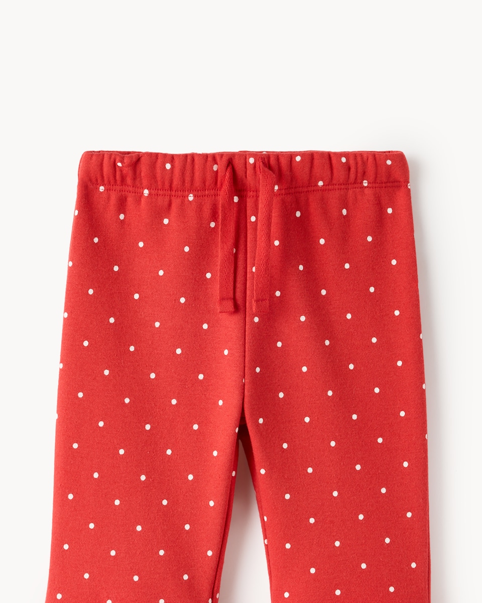 image 1 of Disney Minnie Mouse Cotton Rich Sweatshirt and Trousers Set in Red