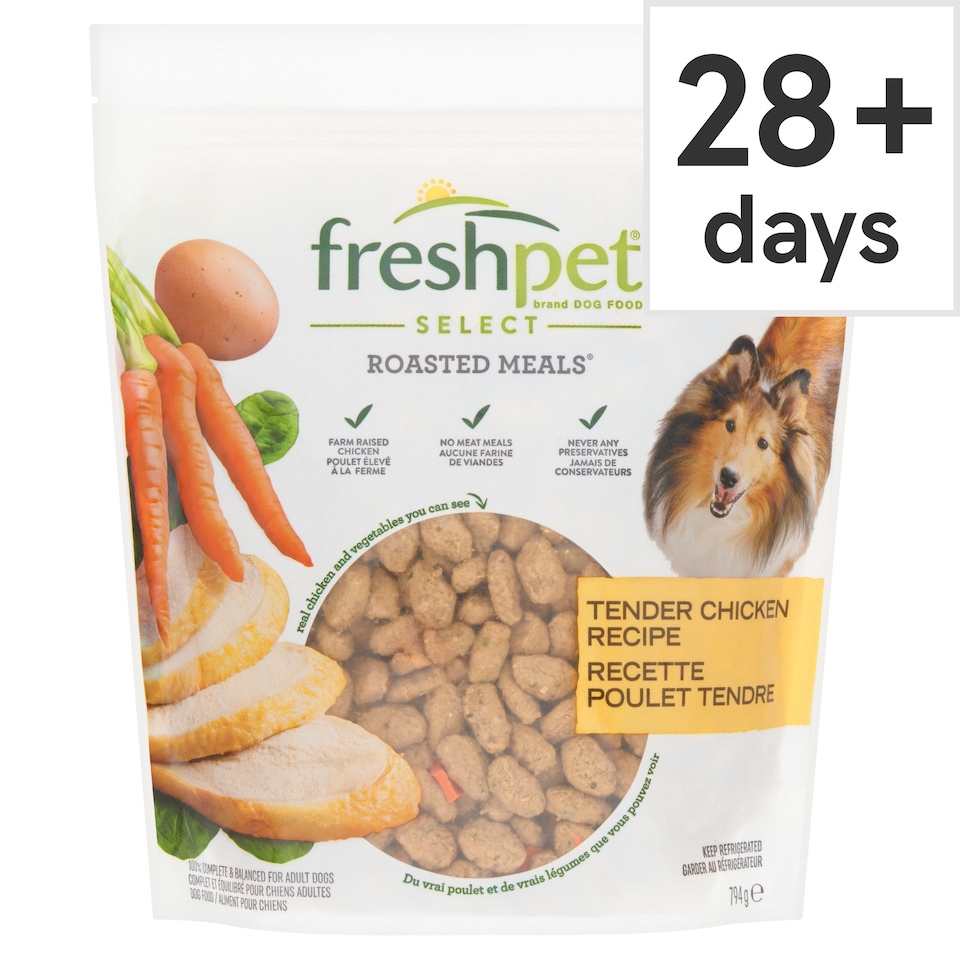 Freshpet Tender Roasted Chicken with Garden Vegetables Fresh Dog Food 794g