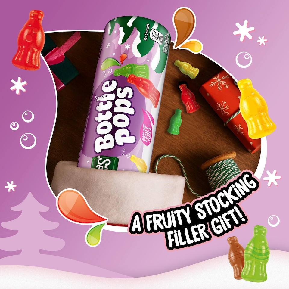 image 1 of Rowntree's Bottle Pops Sweets Giant Tube 100g