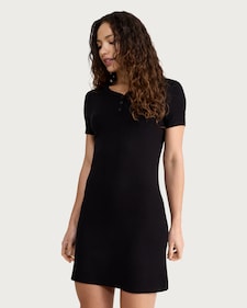 F&F CoolEase™ Ribbed Nightdress in Black