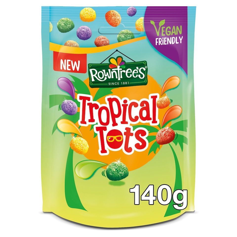 image 1 of Rowntree's Tropical Tots Sweets Sharing Bag 140g