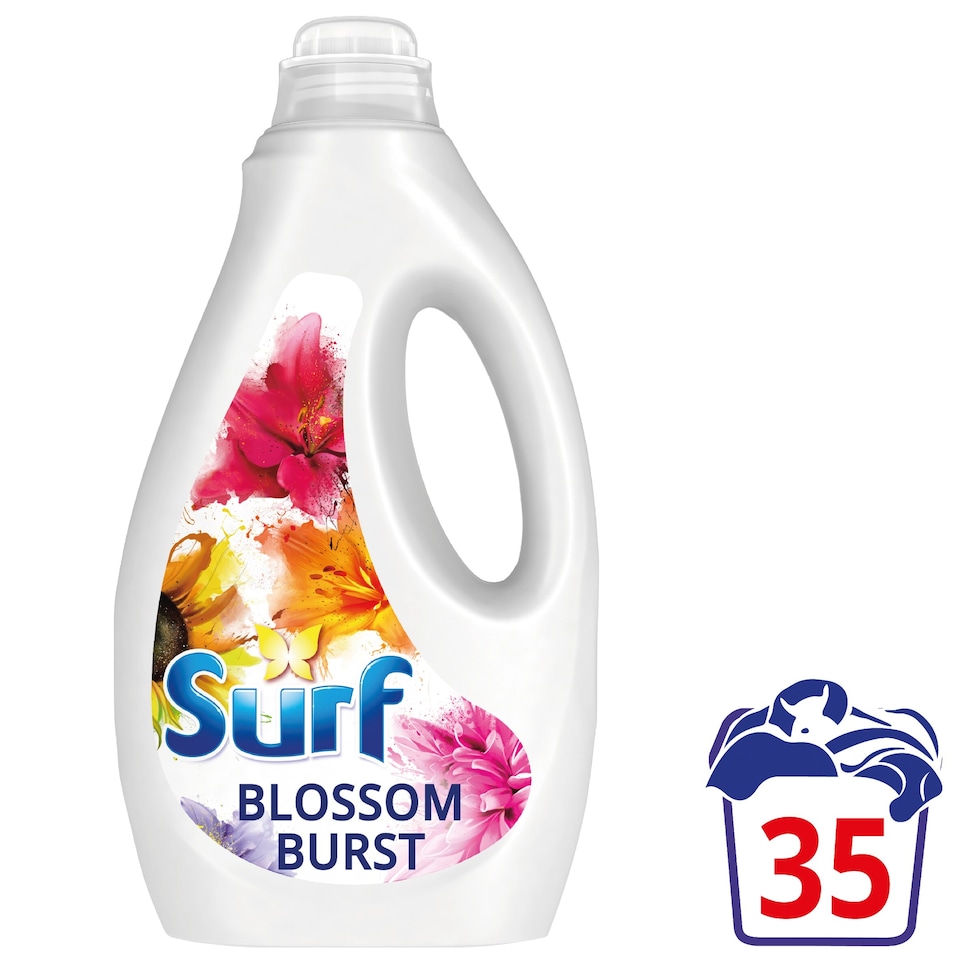 image 1 of Surf Blossom Burst Liquid Laundry Detergent 35 Washes 945ml