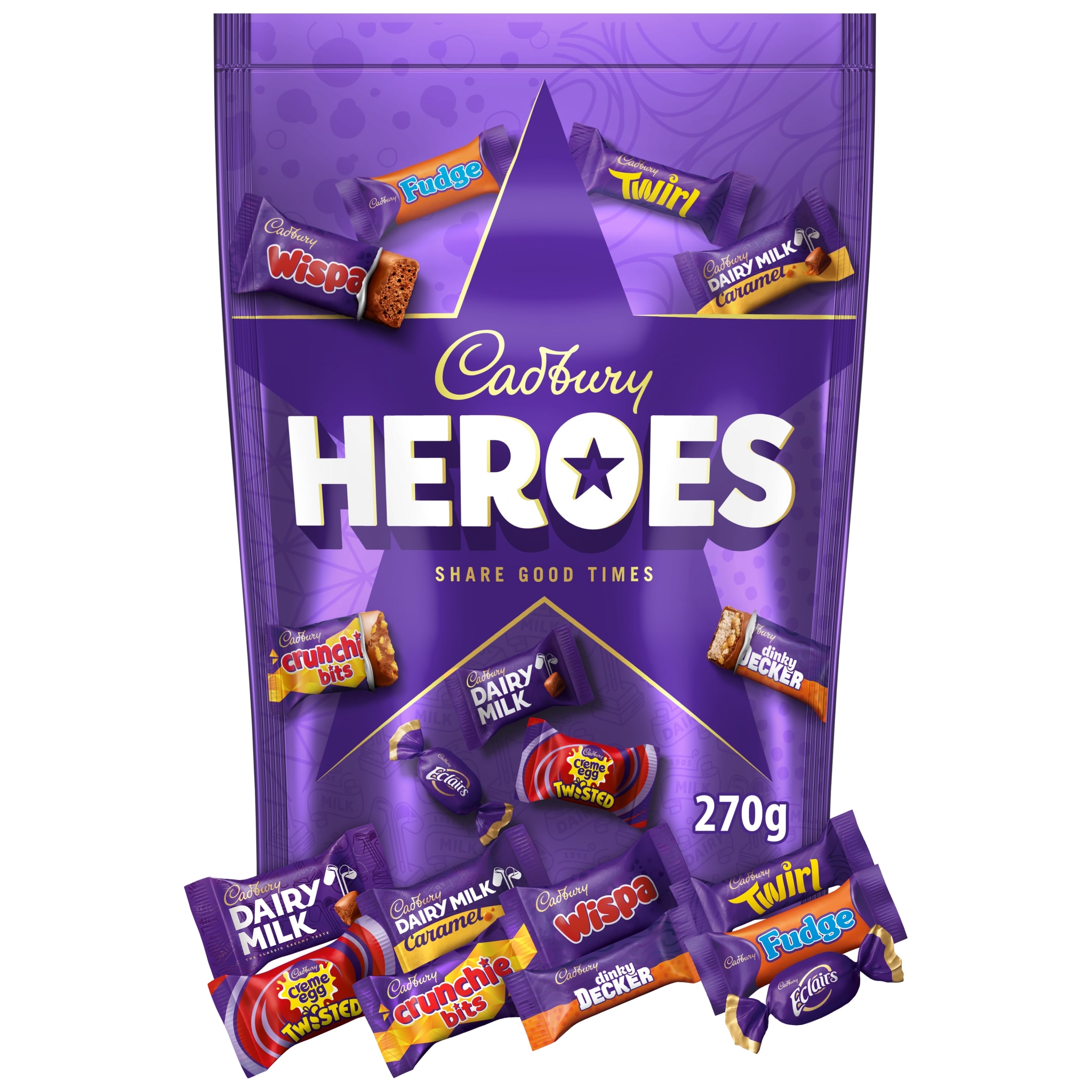 CADBURY HEROES POUCH 270G