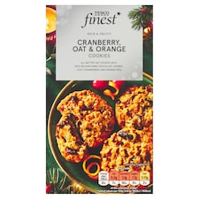 Tesco Finest Cranberry Oat And Orange Cookies 200G