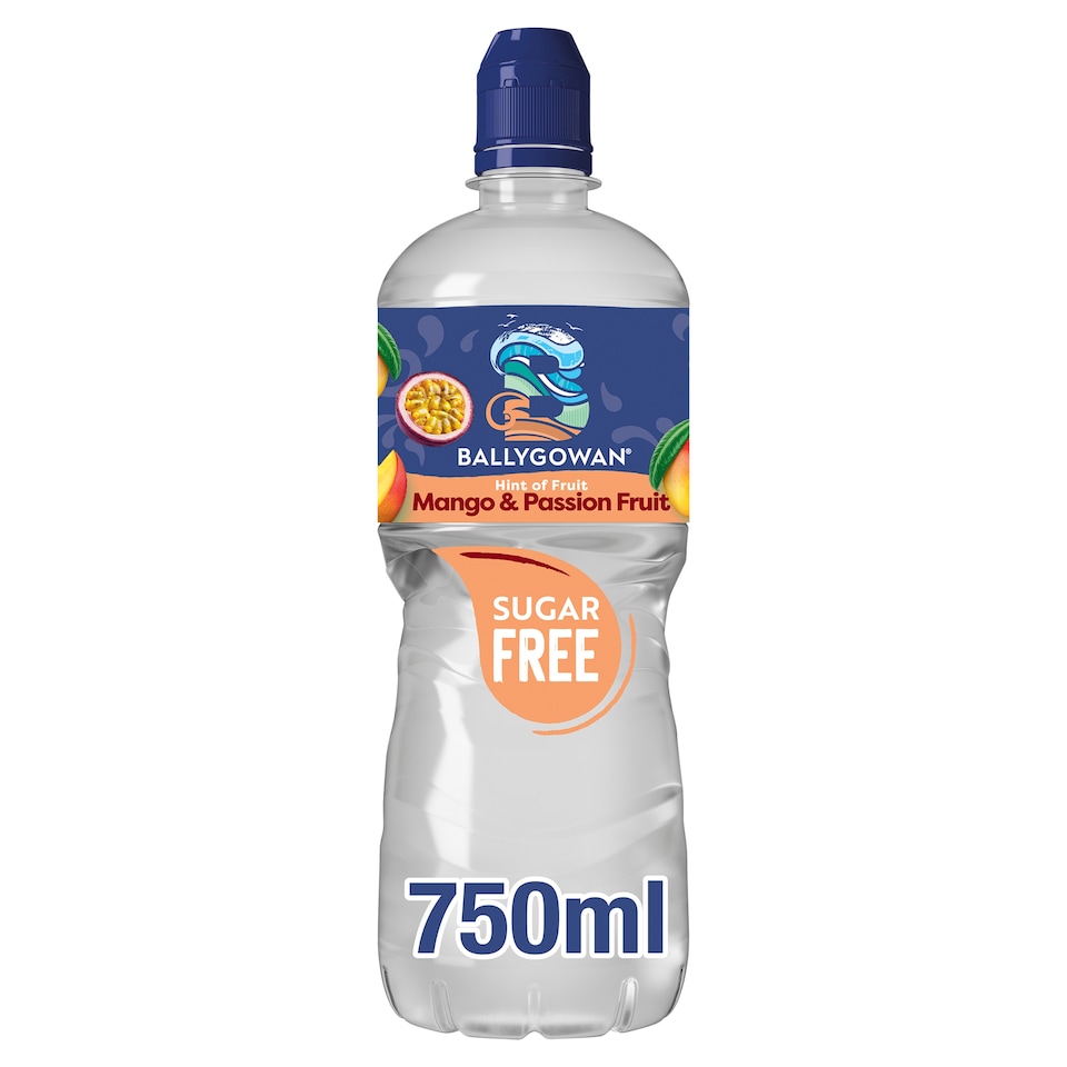 Ballygowan Hint of Fruit Mango and Passion Fruit Sugar Free Flavoured Still Water 750ml