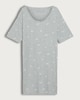 image 4 of F&F Tree Print Pyjama Dress in Grey