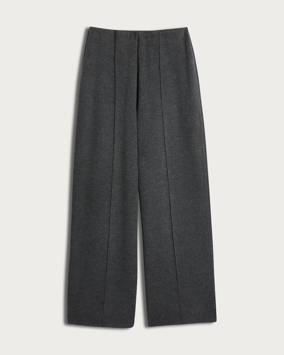 image 1 of F&F Wide Leg Seam Detail Co-ord Trousers in Grey