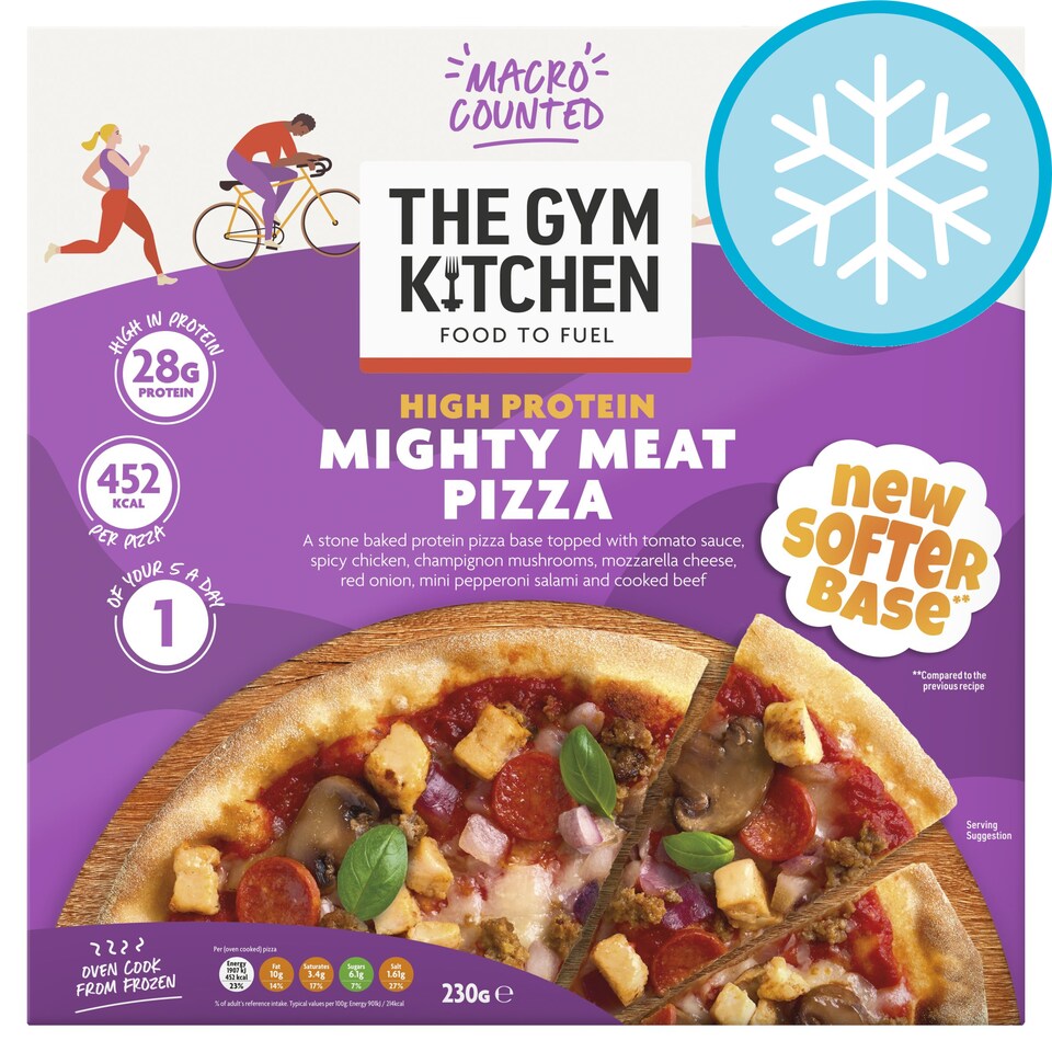 The Gym Kitchen Mighty Meat Pizza 230G Tesco Groceries