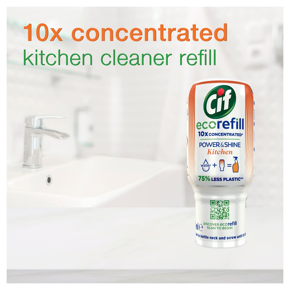 image 1 of Cif Eco Refill Power & Shine Kitchen 70Ml