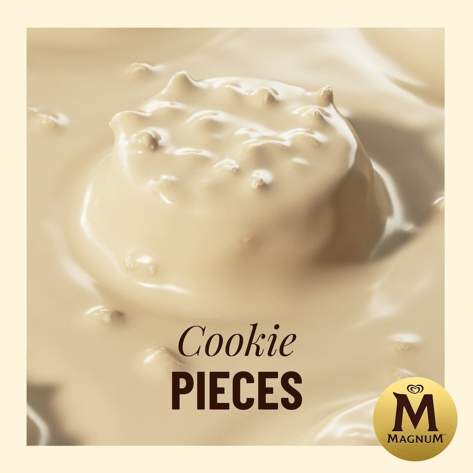 image 1 of Magnum Bonbon White Chocolate & Cookies Ice Cream Frozen Snack 204ml