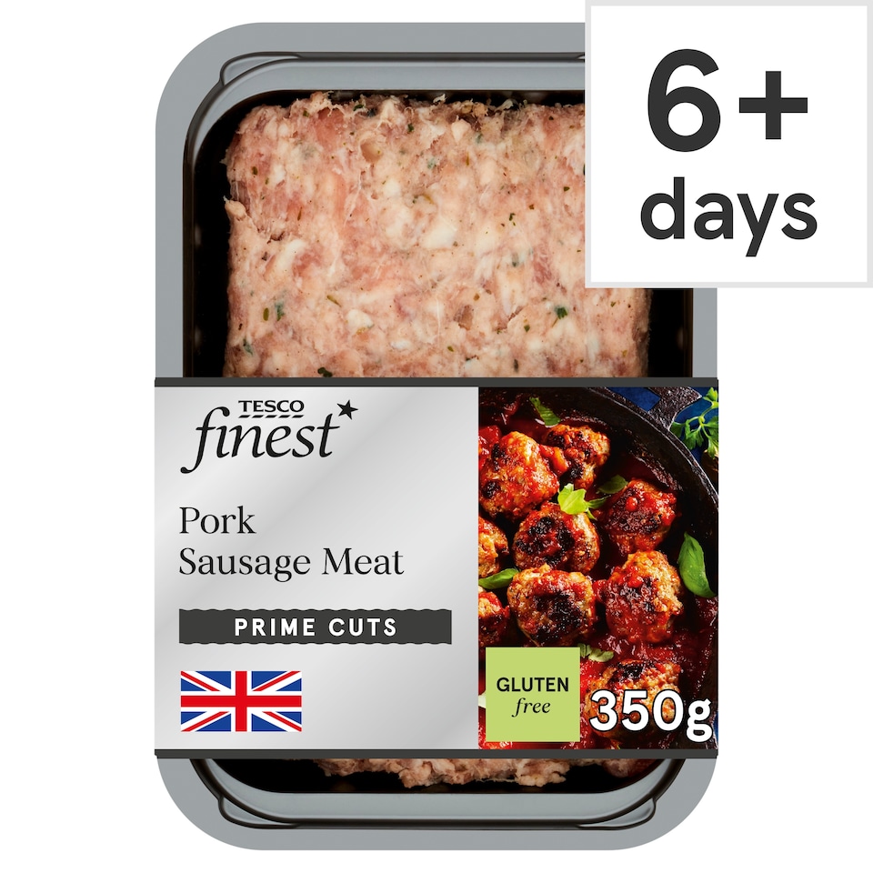 Tesco Finest Pork Sausage Meat 350G