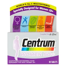 Centrum Women 50+ Multivitamins & Minerals Tablets 30s