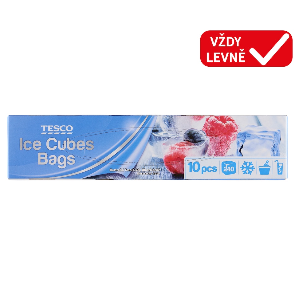 Tesco Ice Cubes Bags 10 pcs