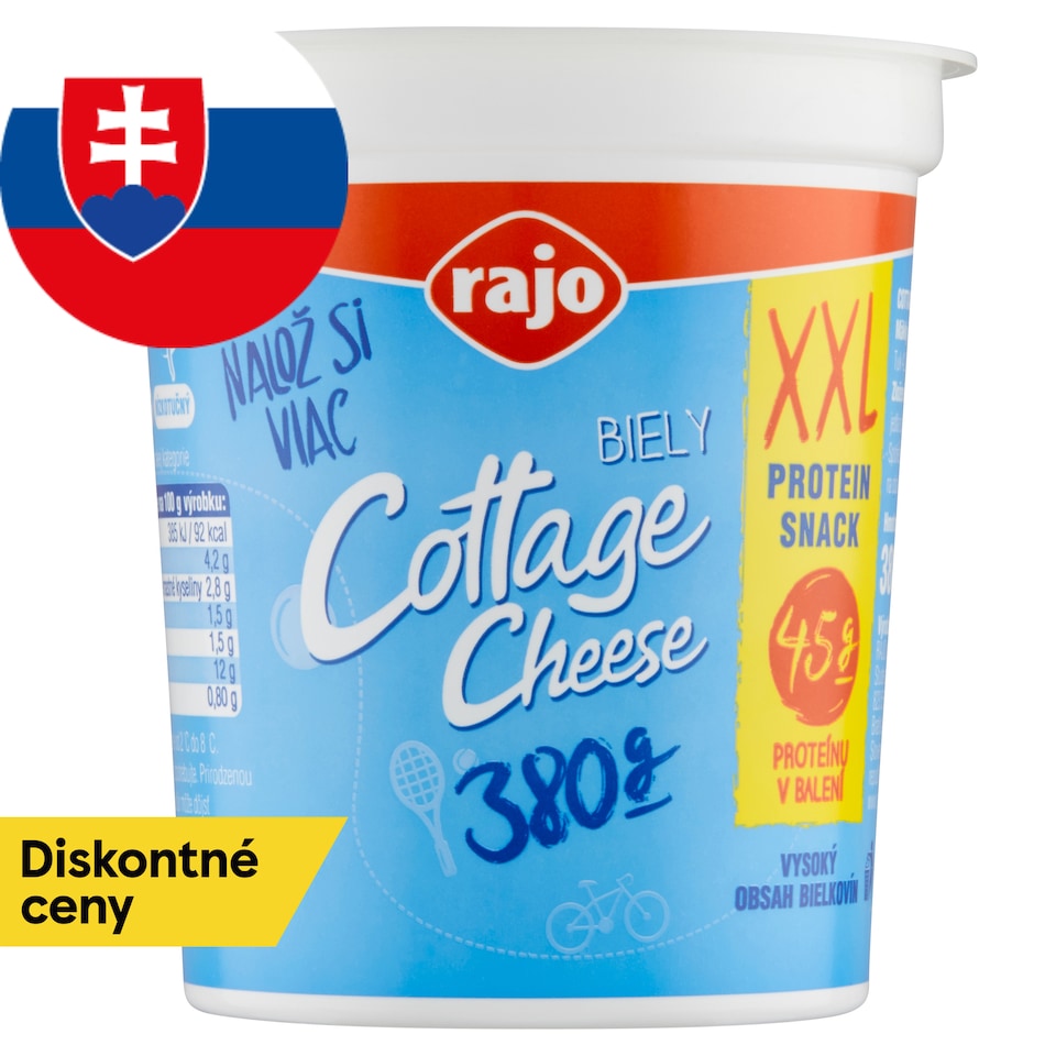 obrázok 1 z Rajo Cottage Cheese XXL biely 380 g