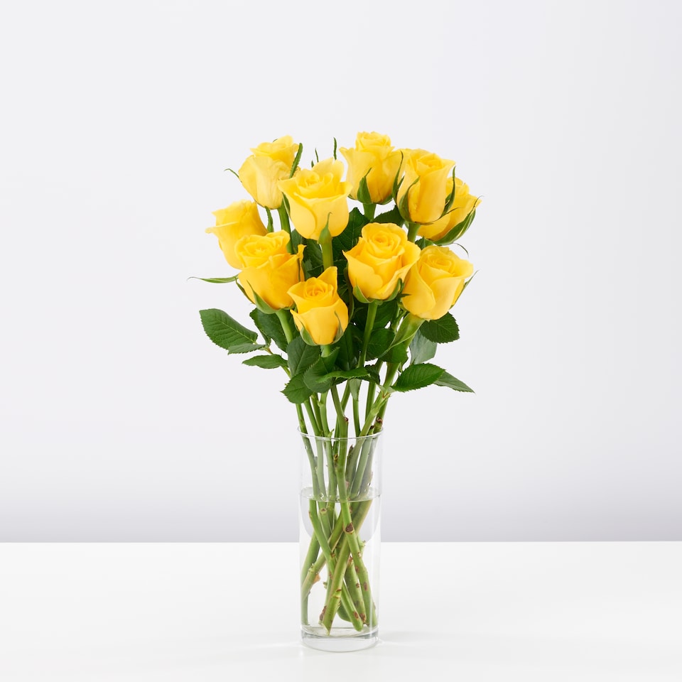 image 1 of Tesco Yellow Small Roses Flowers Bouquet