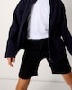 image 2 of F&F School Unisex PE Drawstring Shorts in Black