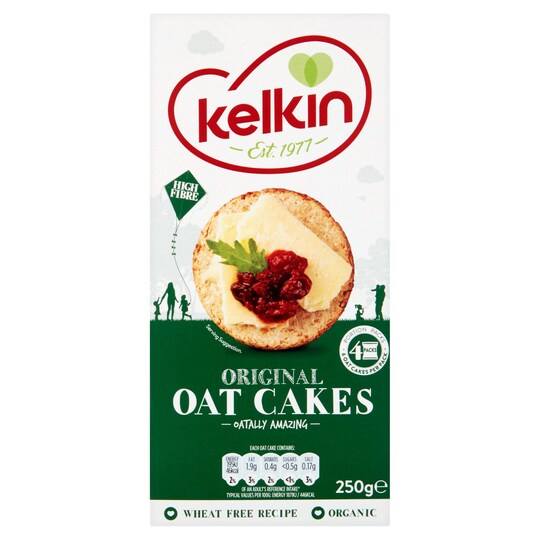 Kelkin Organic Oat Cakes 250G Tesco Groceries