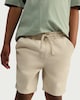 image 2 of F&F Boys Cotton Rich Drawstring Shorts in Stone