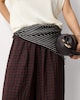 image 3 of F&F Checked Balloon Trousers in Brown
