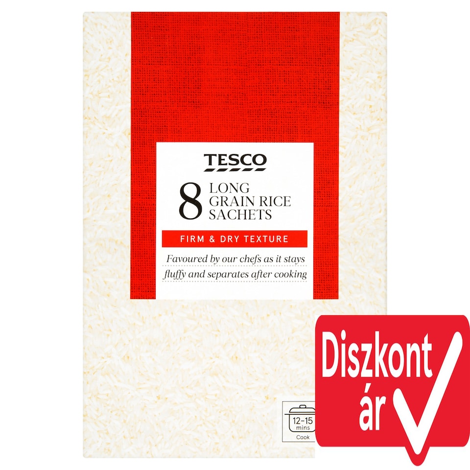 Tesco "A" Quality Long Grain Rice 8 x 125 g