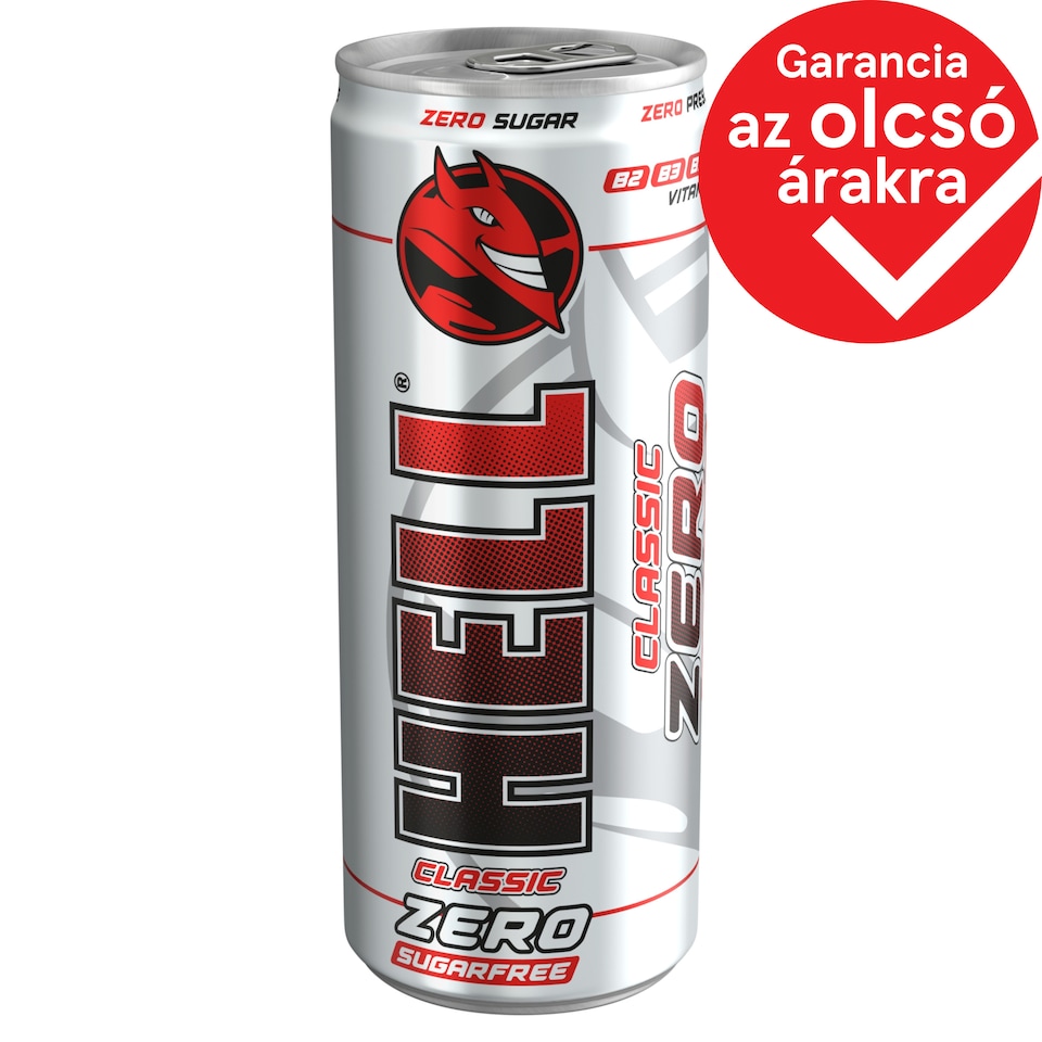 HELL Zero Tuttifrutti Flavoured Non-Alcoholic Carbonated Drink with Caffeine 250 ml