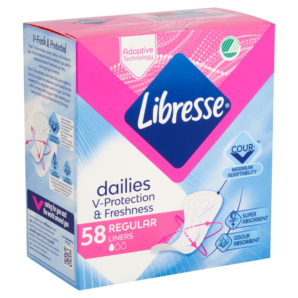 Libresse Dailies Fresh Regular tisztasági betét 58 db  1. kép