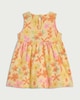 image 2 of F&F Baby Pure Cotton Floral Print Sleeveless Dress in Yellow