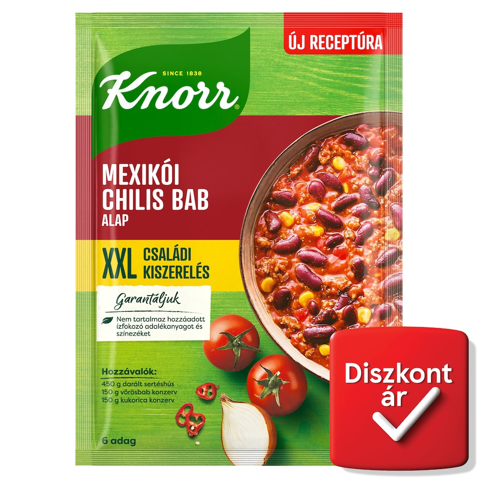 Knorr mexikói chilis bab alap 75 g