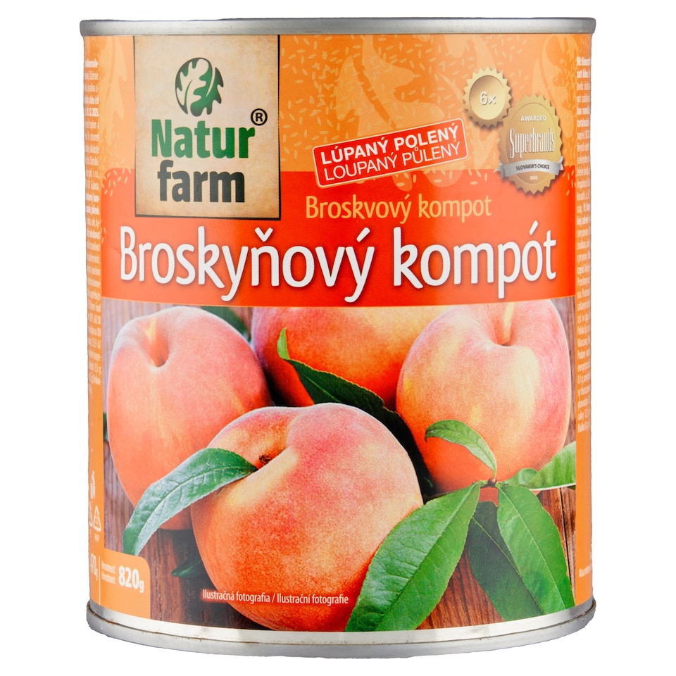 obrázok 1 z Natur Farm Broskyňový kompót 820 g