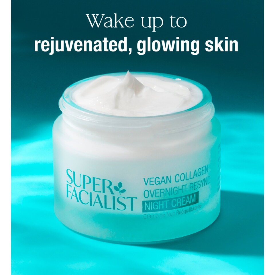 image 1 of Super Facialist Vegan Collagen Overnight Resync Night Cream 50ml