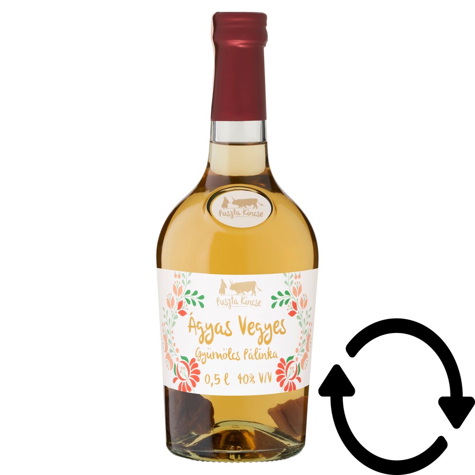 image 1 of Puszta Kincse Palinka on Mixed Fruit Bed 40% 0,5 l
